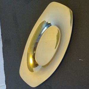 VGUC. Gold coated oblong Victorian style pattern.